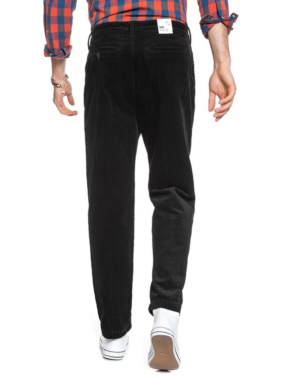 Lee Lee Chinosy CHINO RELAXED Czarny Loose Fit