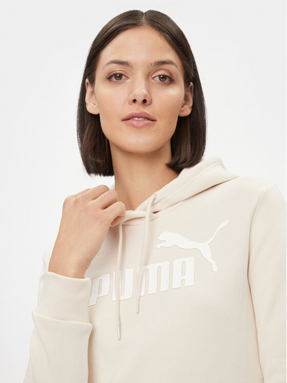 Puma Puma Світшот Ess Logo 586789 Écru Regular Fit