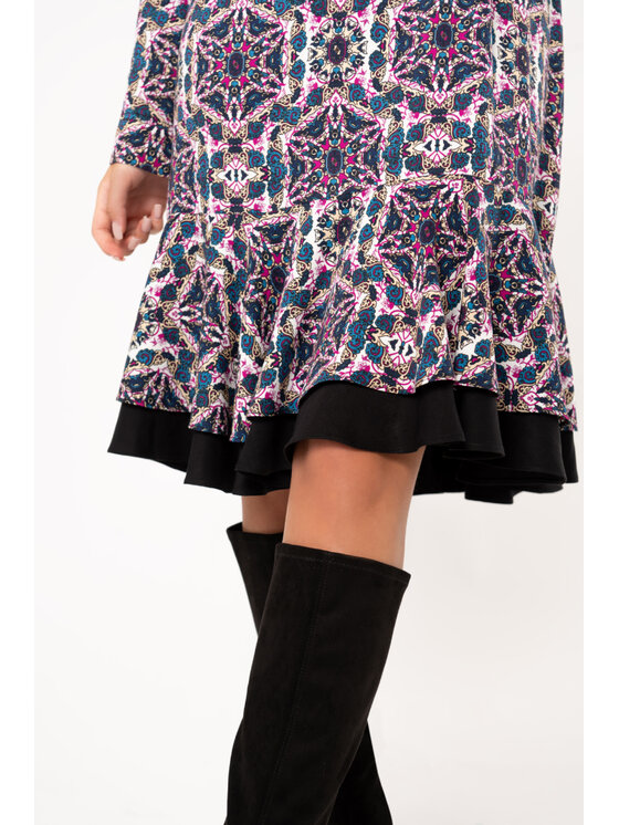 QUIOSQUE QUIOSQUE Šaty ML 1023D1 Modrá Regular Fit
