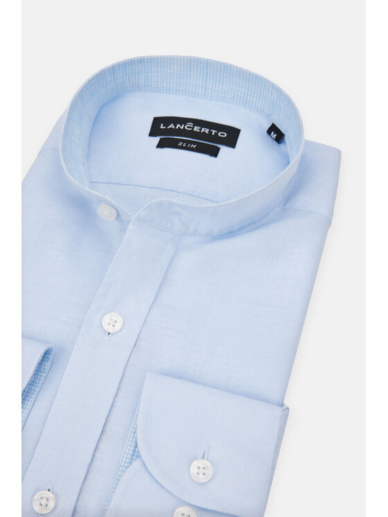 Lancerto Lancerto Koszula Ariel KO073123000027 Błękitny Slim Fit