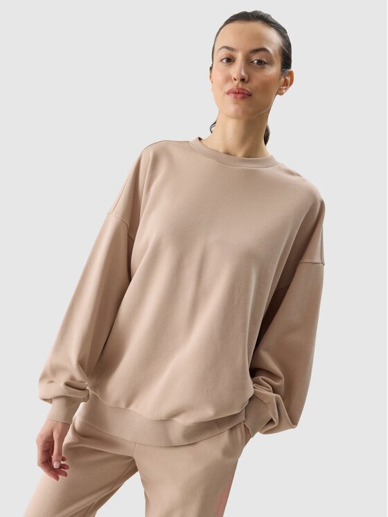 4F 4F Felpa 4FWSS24TSWSF1055 Marrone Oversize