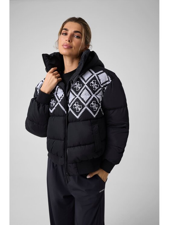 Guess Guess Bunda pro přechodné období 185414 Černá Classic Fit