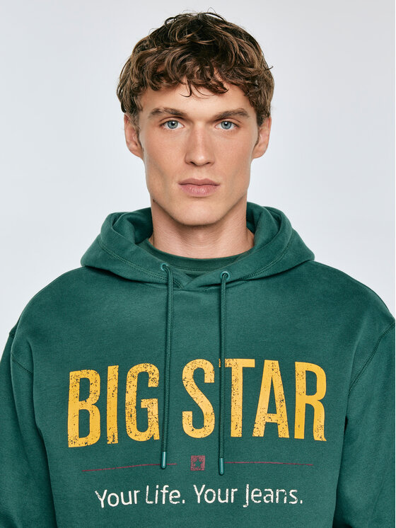 BIG STAR BIG STAR Bluza ASHLYNO Zielony Comfort Fit