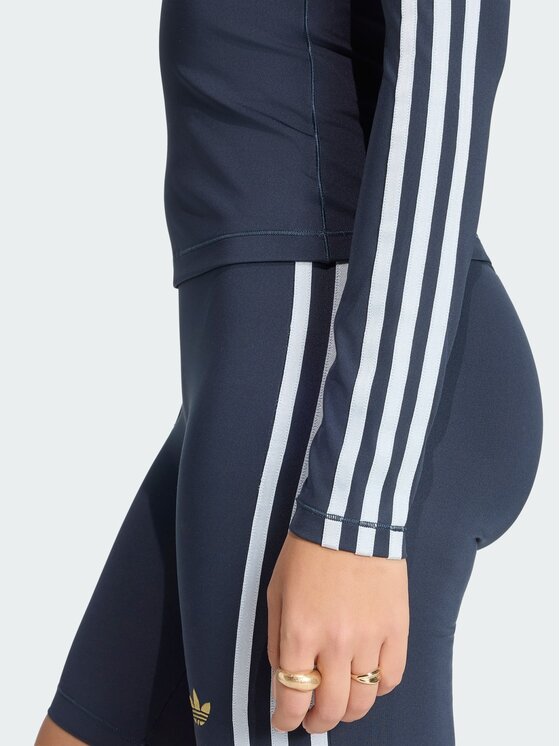 adidas adidas Longsleeve 3 STRIPES Niebieski jasny