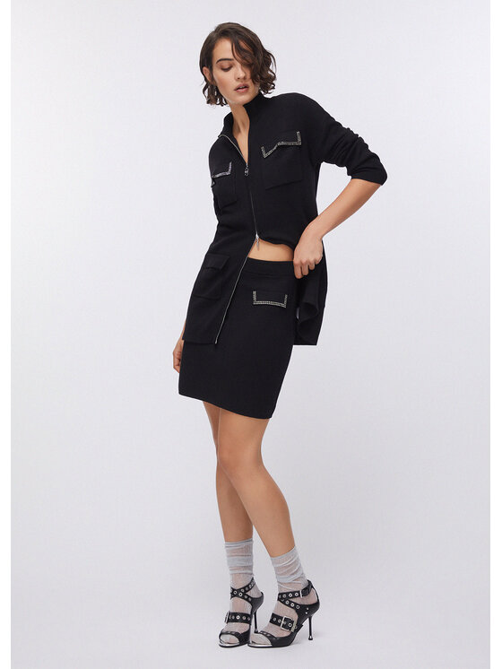Liu Jo Liu Jo Kardigan TA6184MS59L22222 Czarny Regular Fit