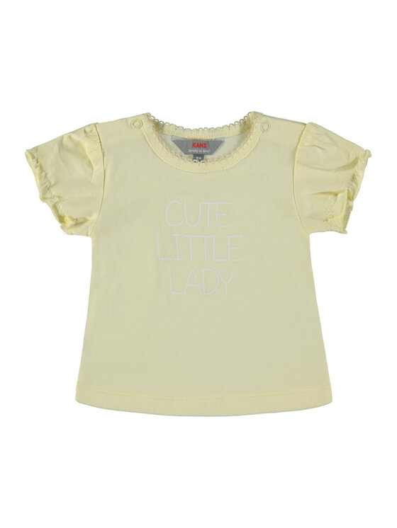 Kanz Kanz T-Shirt 1832961-4103 Żółty Basic Fit