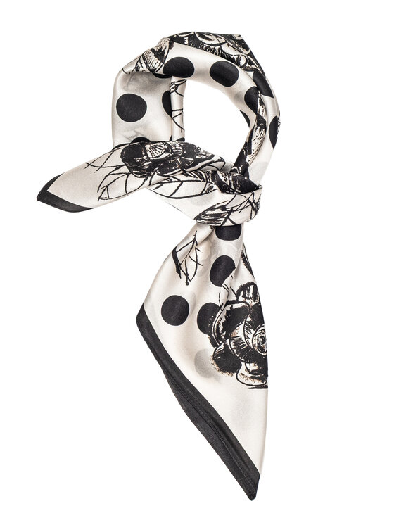 ALLORA BE UNIQUE ALLORA BE UNIQUE Foulard jedwabna Bianco