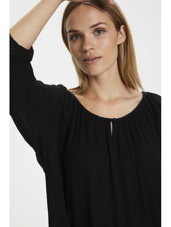 Kaffe Kaffe Tunika Amber 501030 Czarny Relaxed Fit
