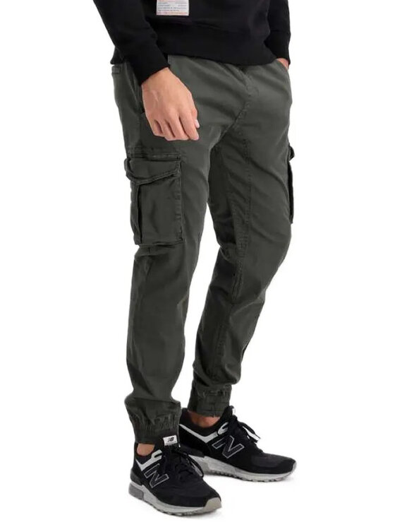 Alpha Industries Džogeri Twill 116202 Pelēks Regular Fit