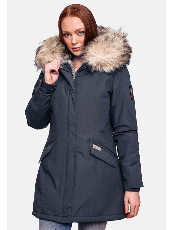 Navahoo Navahoo Kurtka zimowa Cristal Niebieski Casual Fit
