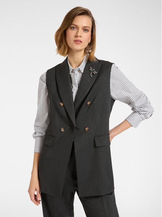 Elena Mirò Elena Mirò Giacca da abito R150Z000028N023 Grigio Slim Fit