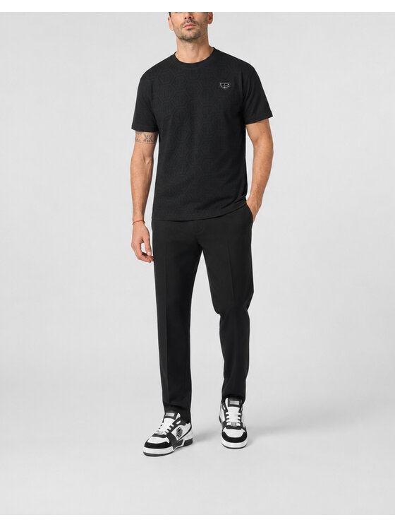 PHILIPP PLEIN PHILIPP PLEIN Tričko 31667 Čierna Regular Fit
