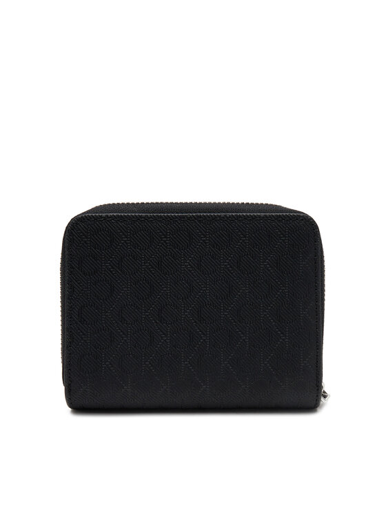 Calvin Klein Calvin Klein Portafoglio piccolo da donna Ck Must Medium Zip Around_Mono K60K612942 Nero