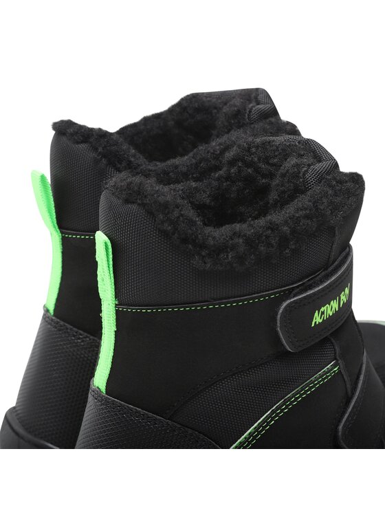Action Boy Action Boy Ботуши CMY1073H-01GA Черен