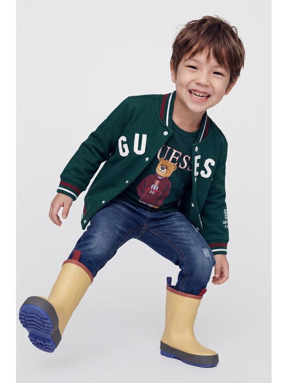 Guess Kids Guess Kids Kurtka przejściowa 184856 Zielony Classic Fit