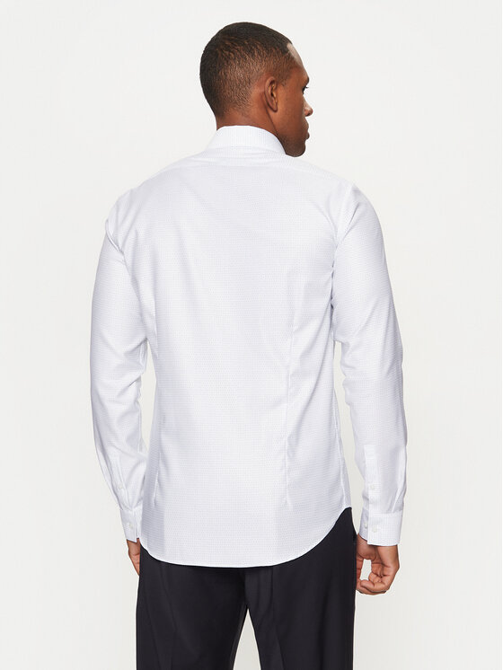 Calvin Klein Calvin Klein Cămașă K10K113855 Alb Slim Fit