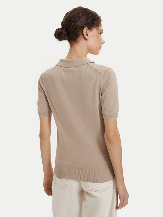 Beverly Hills Polo Club Beverly Hills Polo Club Polo P-SS26W-M550273 Μπεζ Regular Fit