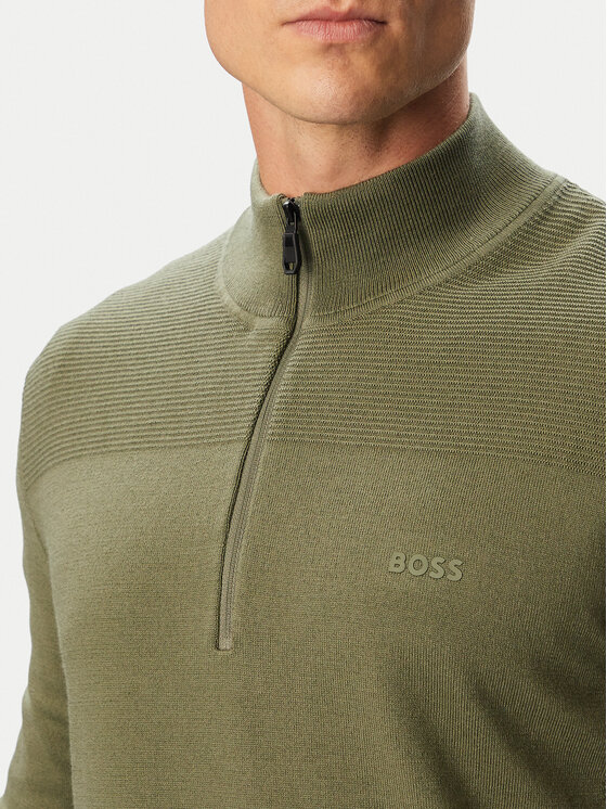 BOSS BOSS Пуловер Momentum-X QZ 50547898 Каки Regular Fit
