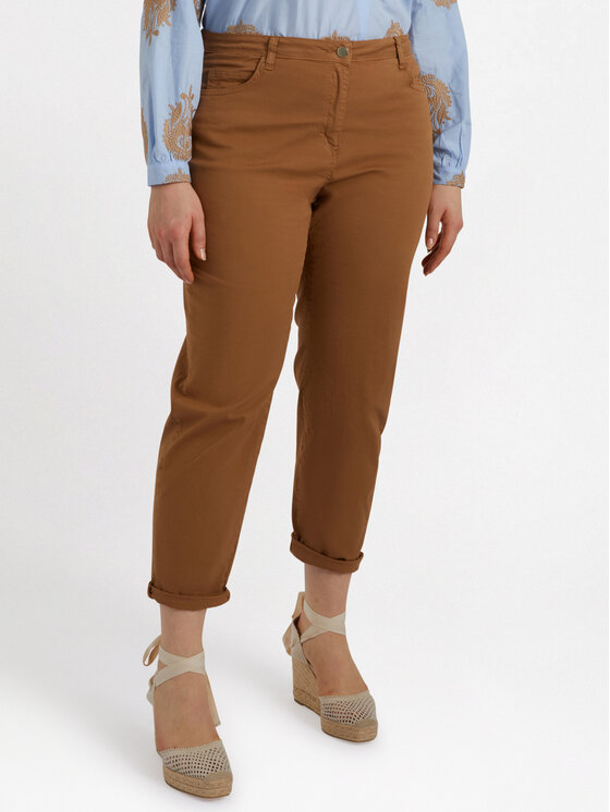 Fiorella Rubino Fiorella Rubino Pantaloni di tessuto P180T005026N002 Marrone Regular Fit