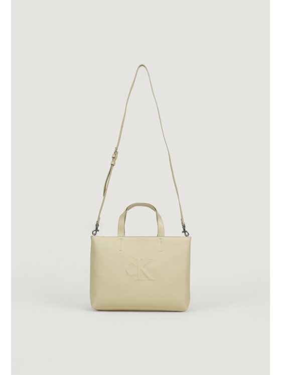Calvin Klein Calvin Klein Borsa SCULPTED MINI EW TOTE Bianco