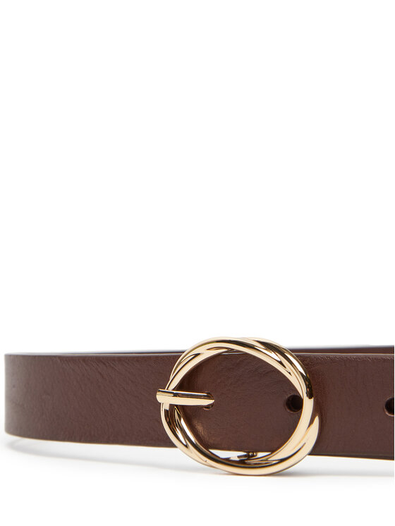 Tommy Hilfiger Tommy Hilfiger Dámsky opasok Th Chic 2.5 AW0AW17932 Hnedá