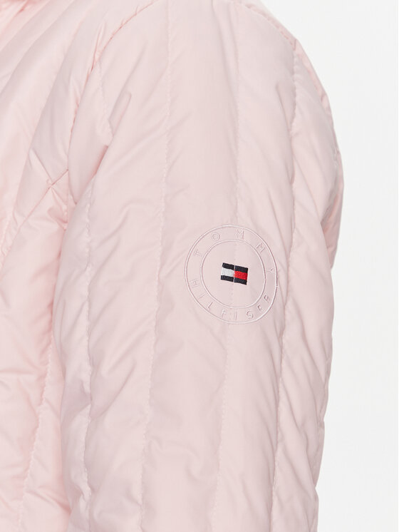 Tommy Hilfiger Tommy Hilfiger Pernata jakna WW0WW40484 Ružičasta Regular Fit