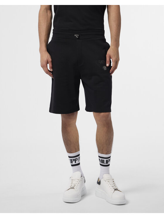PHILIPP PLEIN PHILIPP PLEIN Pantaloncini sportivi 26001 Nero Jogger Fit