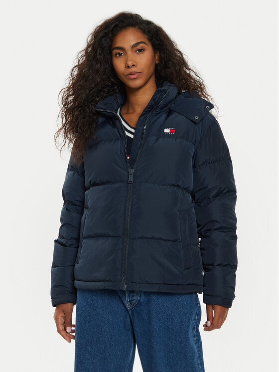 Tommy Jeans Giubbotto piumino Alaska DW0DW18610 Blu scuro Regular Fit, taglia : XL
