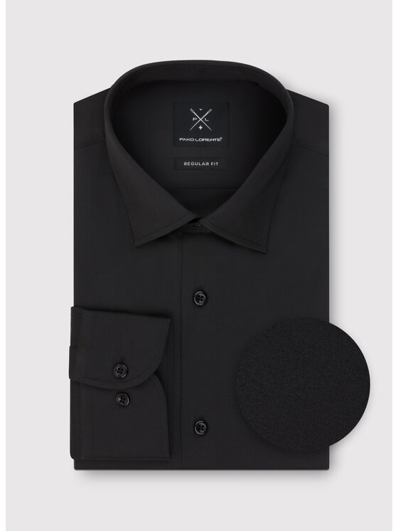 Pako Lorente Męska Koszula, rozmiar /164/170//43, Czarna, P000B-1X-013