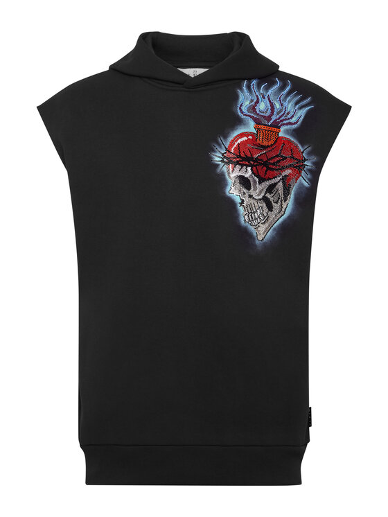 PHILIPP PLEIN PHILIPP PLEIN Mikina 3549 Čierna Regular Fit
