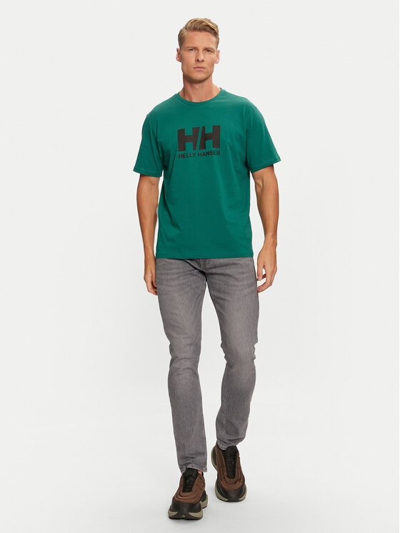 Helly Hansen Helly Hansen T-Shirt Logo 30396 Grün Regular Fit