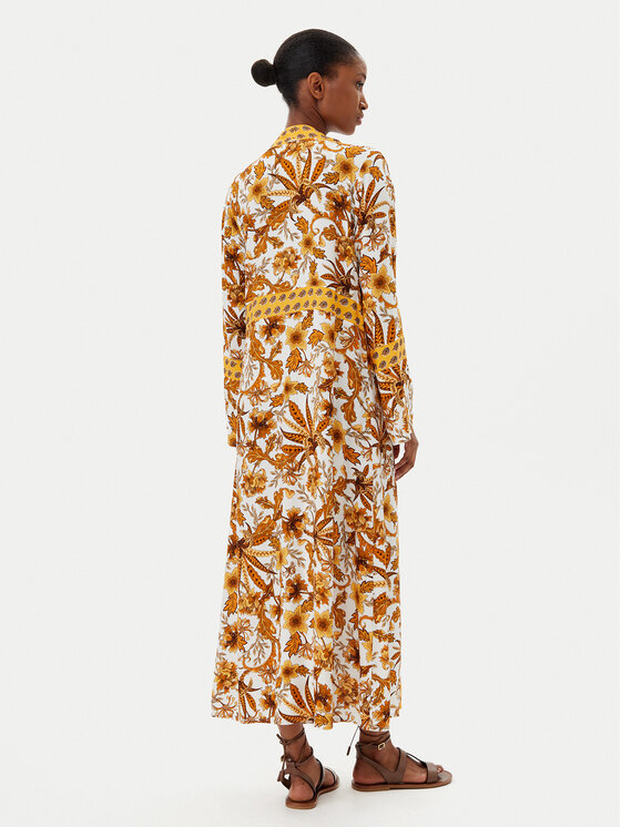 Selmark Selmark Kimono BM297 Dzeltens Relaxed Fit