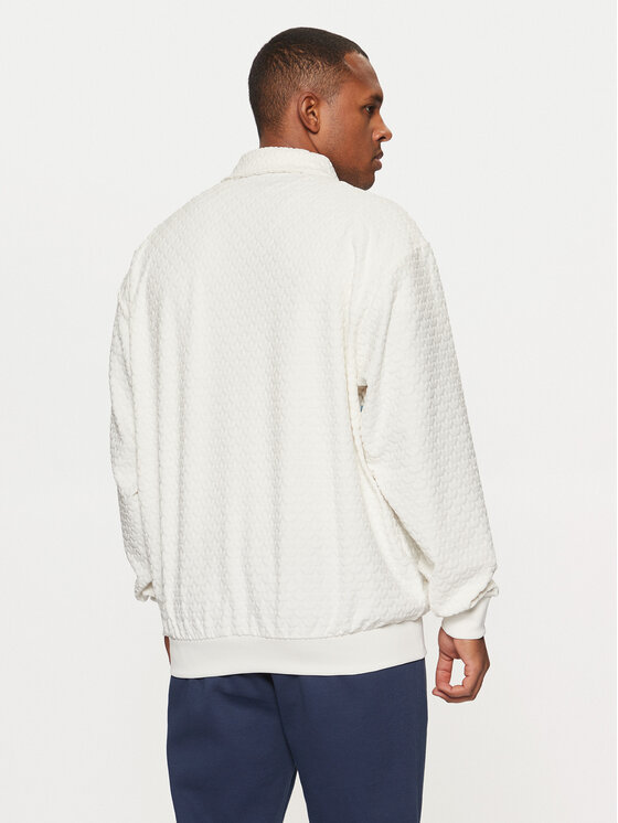 adidas adidas Majica dugih rukava Monogram JP4420 Bijela Loose Fit