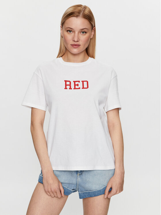 United Colors Of Benetton Majica 3096D1042 Bela Regular Fit
