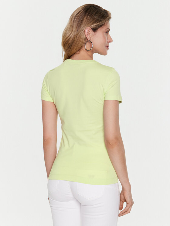 T-shirt Triangle Flowers W3GI41 J1314 Verde Slim