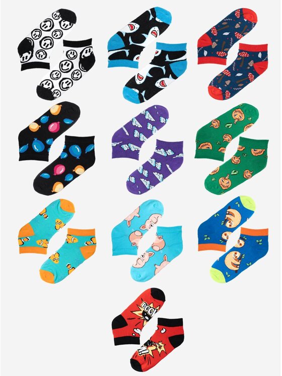 Urban Socks Urban Socks Zestaw 10 par niskich skarpet unisex Zestaw 10 Par Skarpet Stopek Urban Socks Set Mix WS01 35-40 Kolorowy