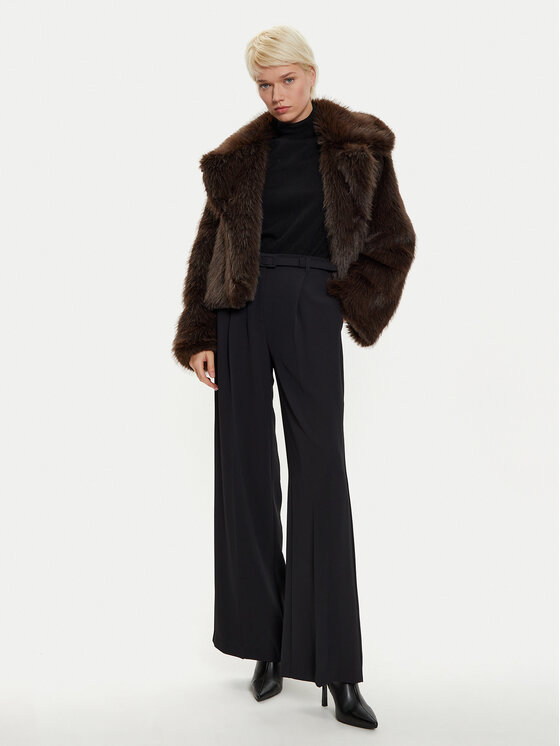 Haveone Haveone Krzno KLA-M016 Rjava Loose Fit