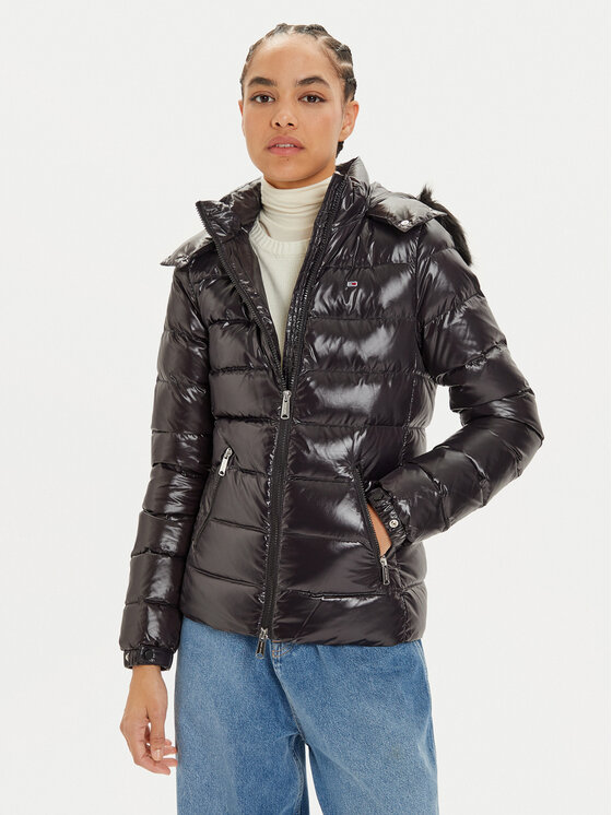Tommy Jeans Tommy Jeans Pehelykabát DW0DW19926 Fekete Regular Fit