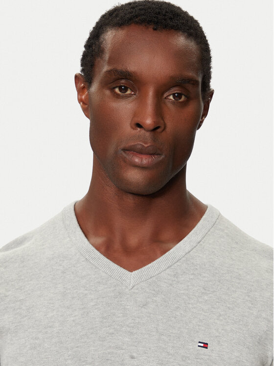 Tommy Hilfiger Tommy Hilfiger Пуловер MW0MW14745 Сив Regular Fit