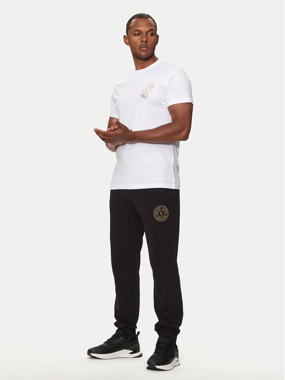 Versace Jeans Couture Versace Jeans Couture T-Shirt 76GAHT02 Bílá Regular Fit