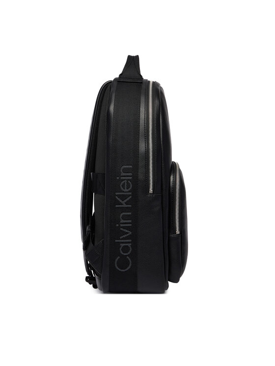 Calvin Klein Calvin Klein Mugursoma Webbing Strap Round Backpack LV04D3282G Melns