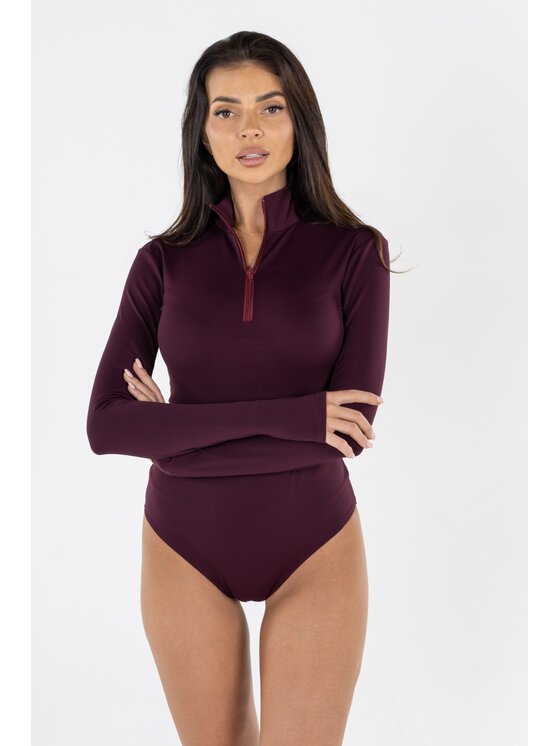 Agatha Studio Agatha Studio Body A26ZS-BO-K01 Bordowy Slim Fit
