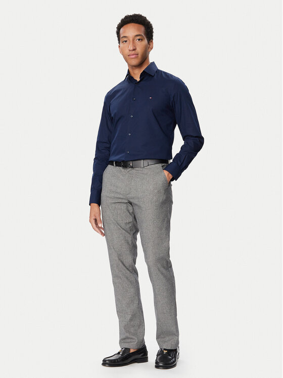 Tommy Hilfiger Tommy Hilfiger Πουκάμισο MW0MW43122 Σκούρο μπλε Slim Fit