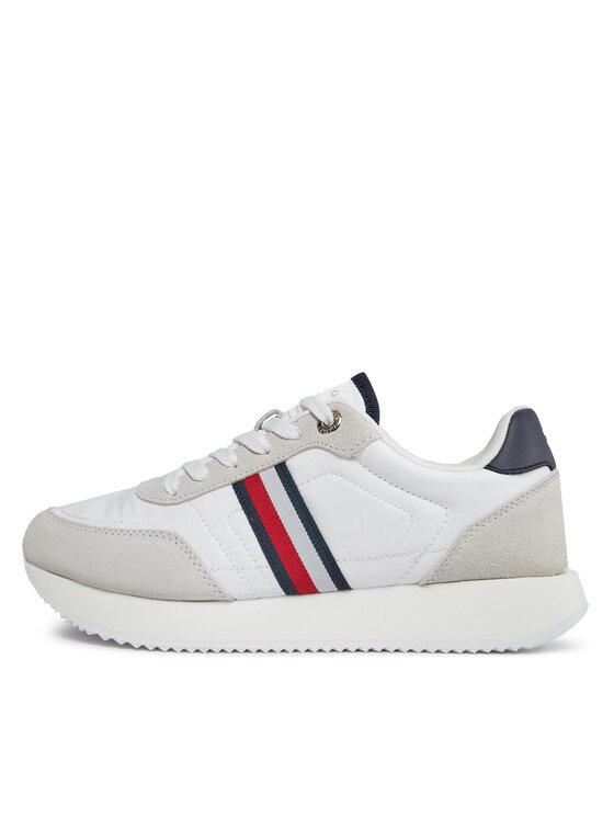 Tommy Hilfiger Tommy Hilfiger Sneakers Essential Runner Global Stripes FW0FW07831 Weiß
