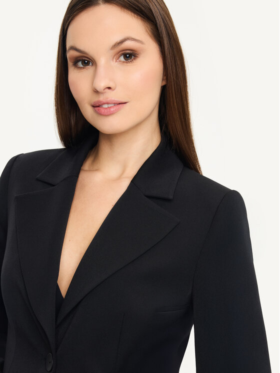 KMX KMX Marynarka 107690007 Czarny Fitted Fit