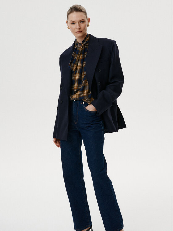 MARI PRETI MARI PRETI Giacca da abito Sovana Blu scuro Oversize