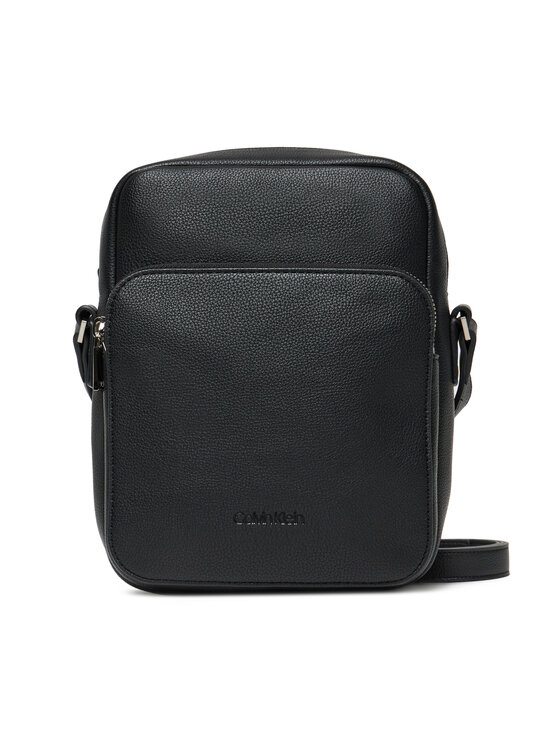 Geantă crossover Calvin Klein Micro Pebble Crossbody S LV04D3076G Negru