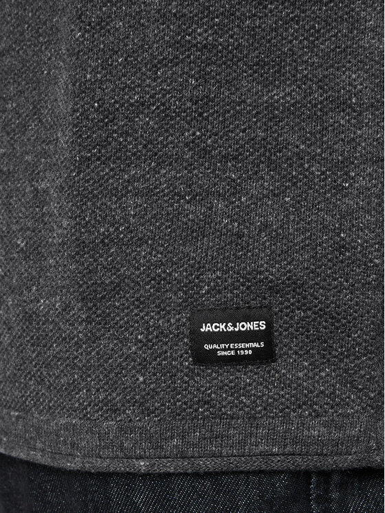 Jack&Jones Jack&Jones Sweter Hill 12157321 Szary Regular Fit