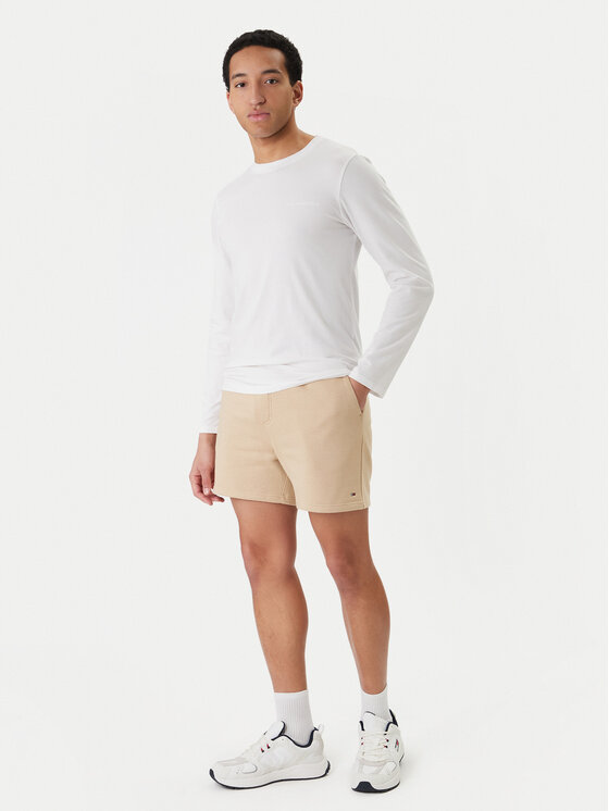 Tommy Jeans Tommy Jeans Спортни шорти DM0DM21931 Бежов Regular Fit