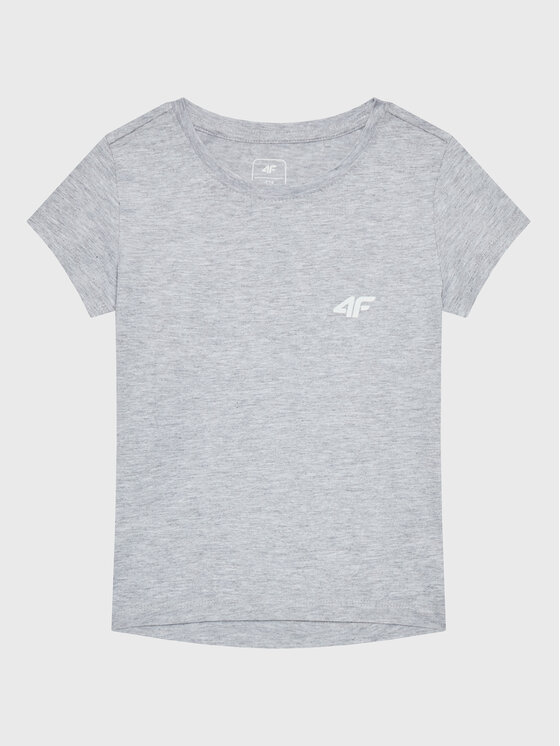 4F 4F Tričko HJZ22-JTSD001 Sivá Regular Fit